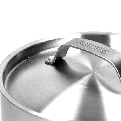 Skottsberg - Stainless Steel Steelpan 16 cm met deksel Steelpan Skottsberg 
