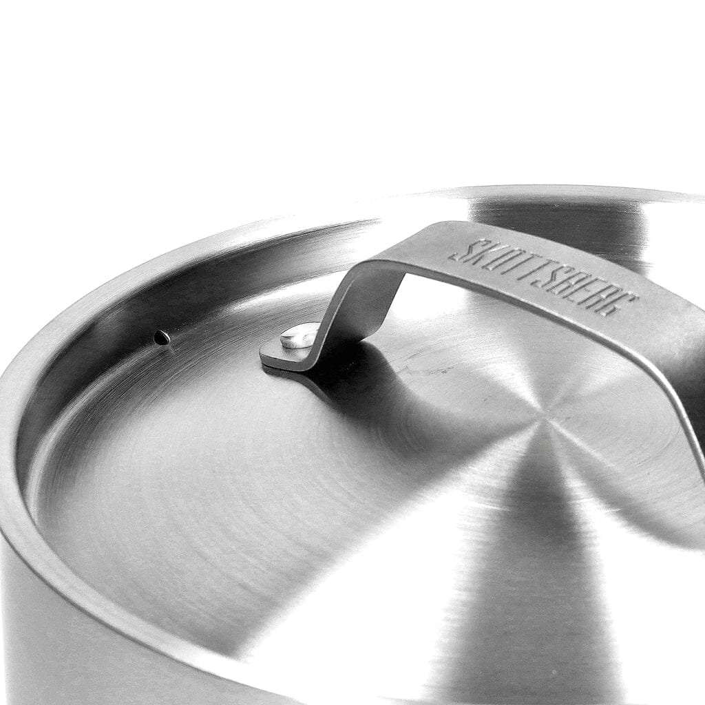 Skottsberg - Stainless Steel Steelpan 18 cm met deksel Steelpan Skottsberg 