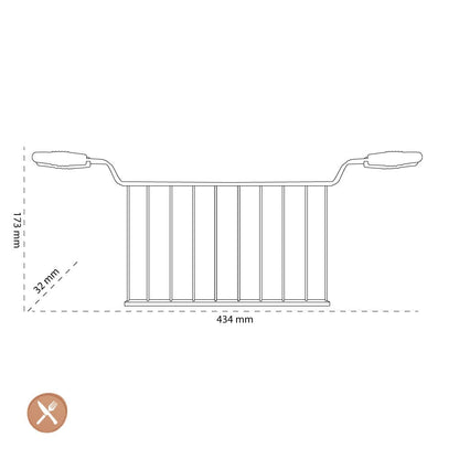 Smeg - Accessoires | 2-Piece sandwich racks Toastrek Smeg 