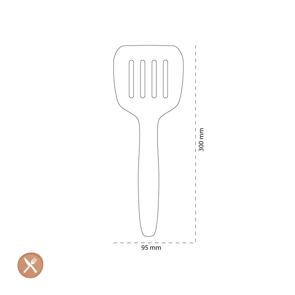 Outils2Cook - Spatule de Cuisson en Silicone Gris Muscade