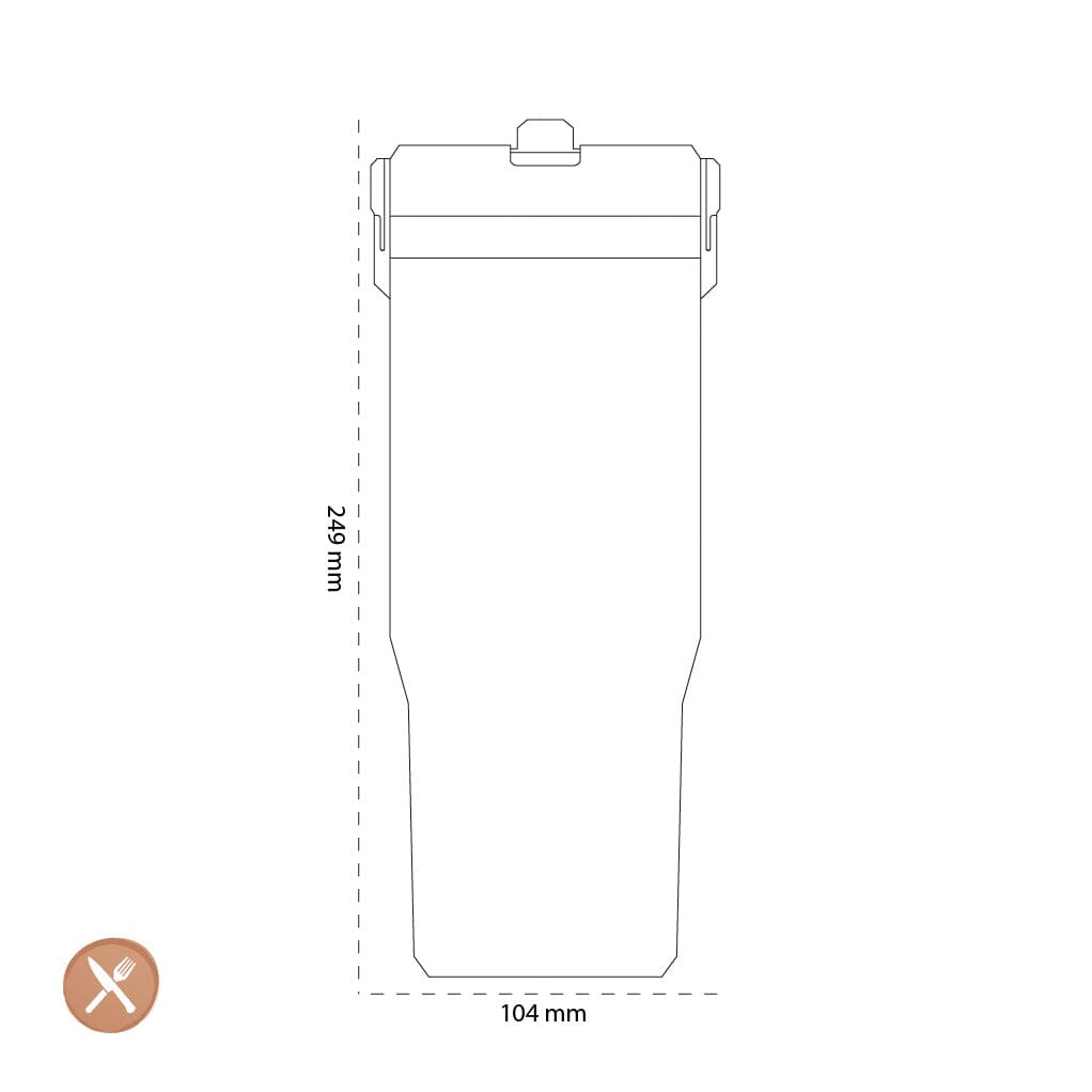 Stanley - De IceFlow™ Flip Straw Beker 0,89L Lilac Thermosfles Stanley 