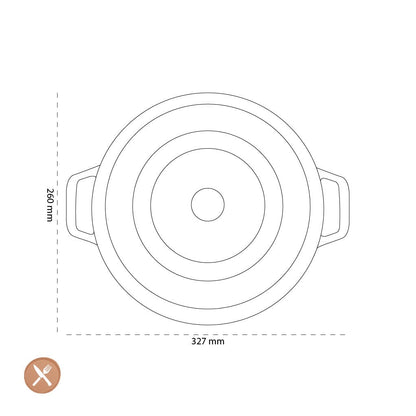 Staub - La Cocotte Braadpan 26 cm - Eucalyptus Braadpan Staub 