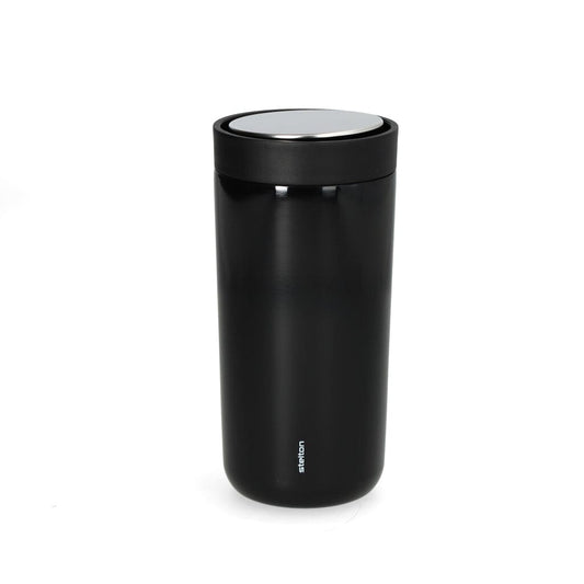 Stelton - To Go Click Thermosfles 0.4 l. - Zwart Thermosfles Stelton 
