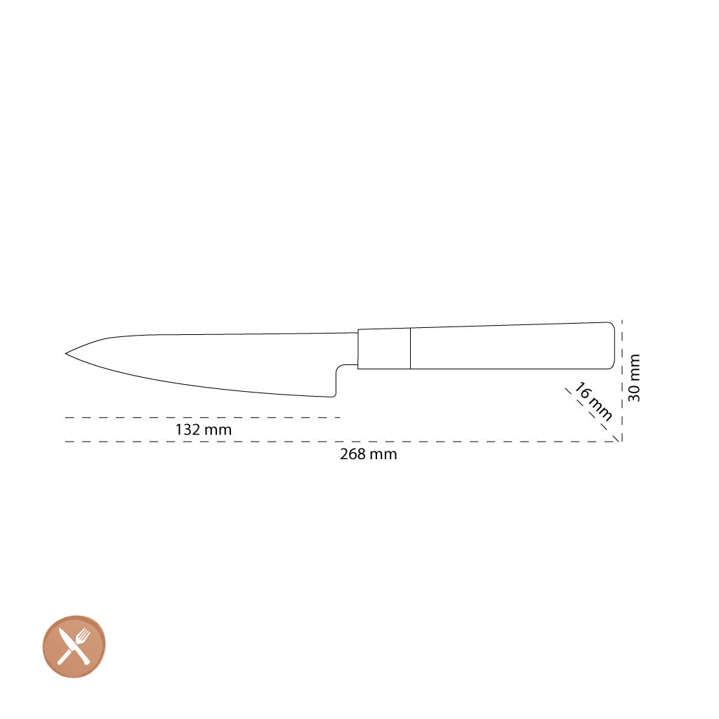 Shinrai Japan - Takumi Kaza Damast Schälmesser 13 cm