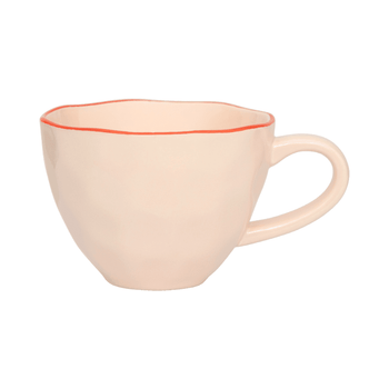 Culture de la nature urbaine - Bonjour - Mug cappuccino - Sculpté - Vieux rose Culture de la nature urbaine