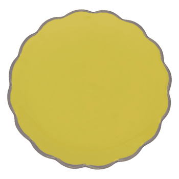 Culture de la nature urbaine - Bonjour - Assiette à gâteau - Sculptée - Lime Light Plates Culture de la nature urbaine