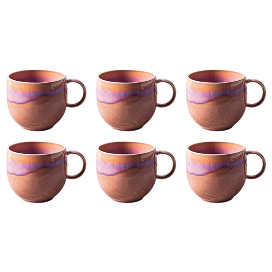 Villeroy & Boch - Perlemor Coral - Mok 290ml, Set van 6 Mokken Villeroy & Boch 