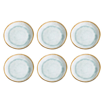 Medard de Noblat - Shadow Aqua Dessertteller 20,5 cm (6er-Set)