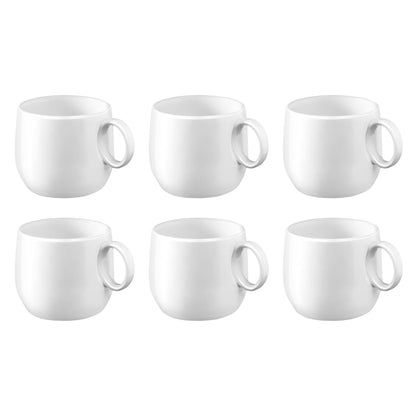 Médard de Noblat - Tasse à Café &amp; Thé Yaka Blanc 20 cl (lot de 6)