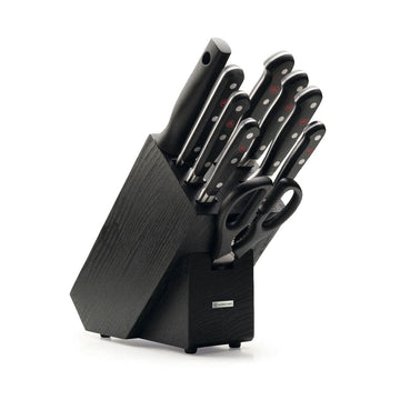Wusthof - Classic Messenset 9-delig met zwart blok Messenset met blok Wusthof 