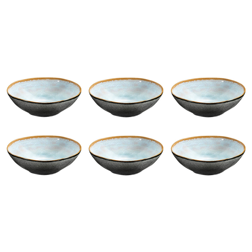 Medard de Noblat - Shadow Aqua Suppenschüssel 19,5 cm (6er-Set)