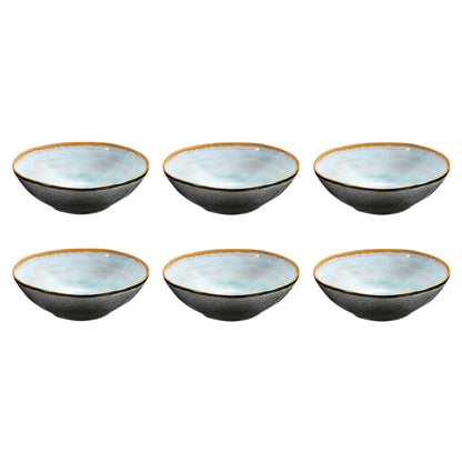 Medard de Noblat - Shadow Aqua Suppenschüssel 19,5 cm (6er-Set)