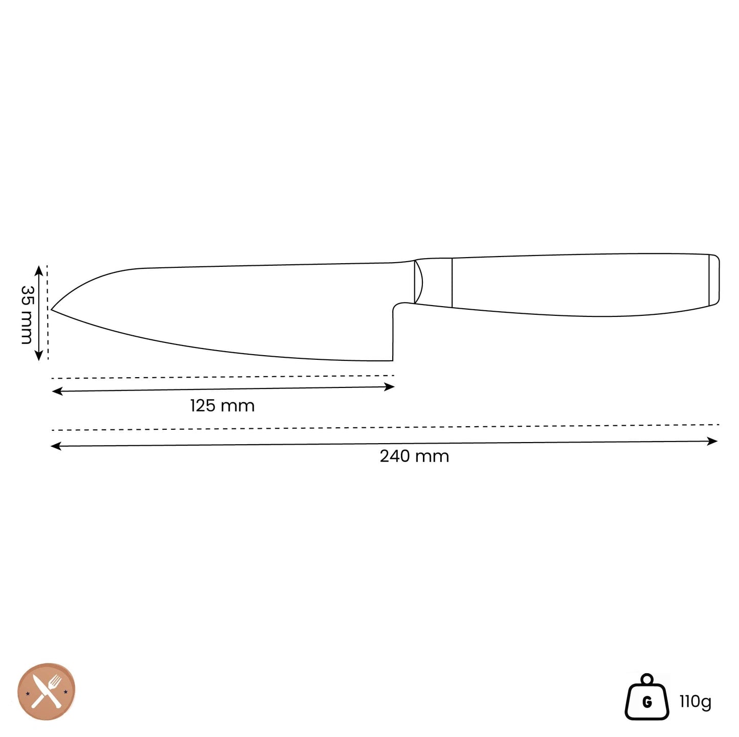 Yaxell - Ran Santokumes 12,5 cm Santokumes Yaxell 