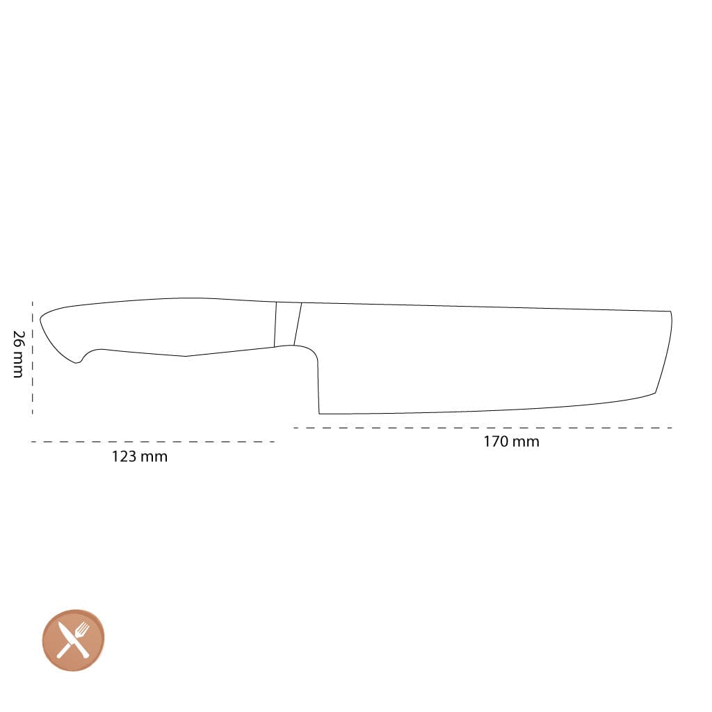 Zwilling - Bob Kramer Stainless - Nakiri 170 mm Zwilling 