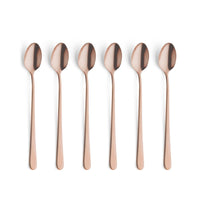 Amefa - Austin 6 Latte Lepels - Mat Koper Latte lepels Amefa 