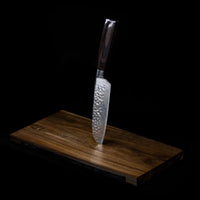 Hammered RVS Series - Santoku mes (13cm) Shinrai Japan 